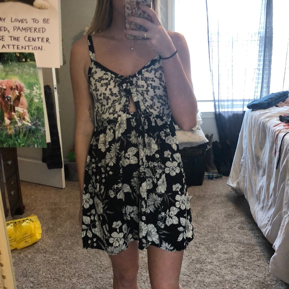 Black and white sundress